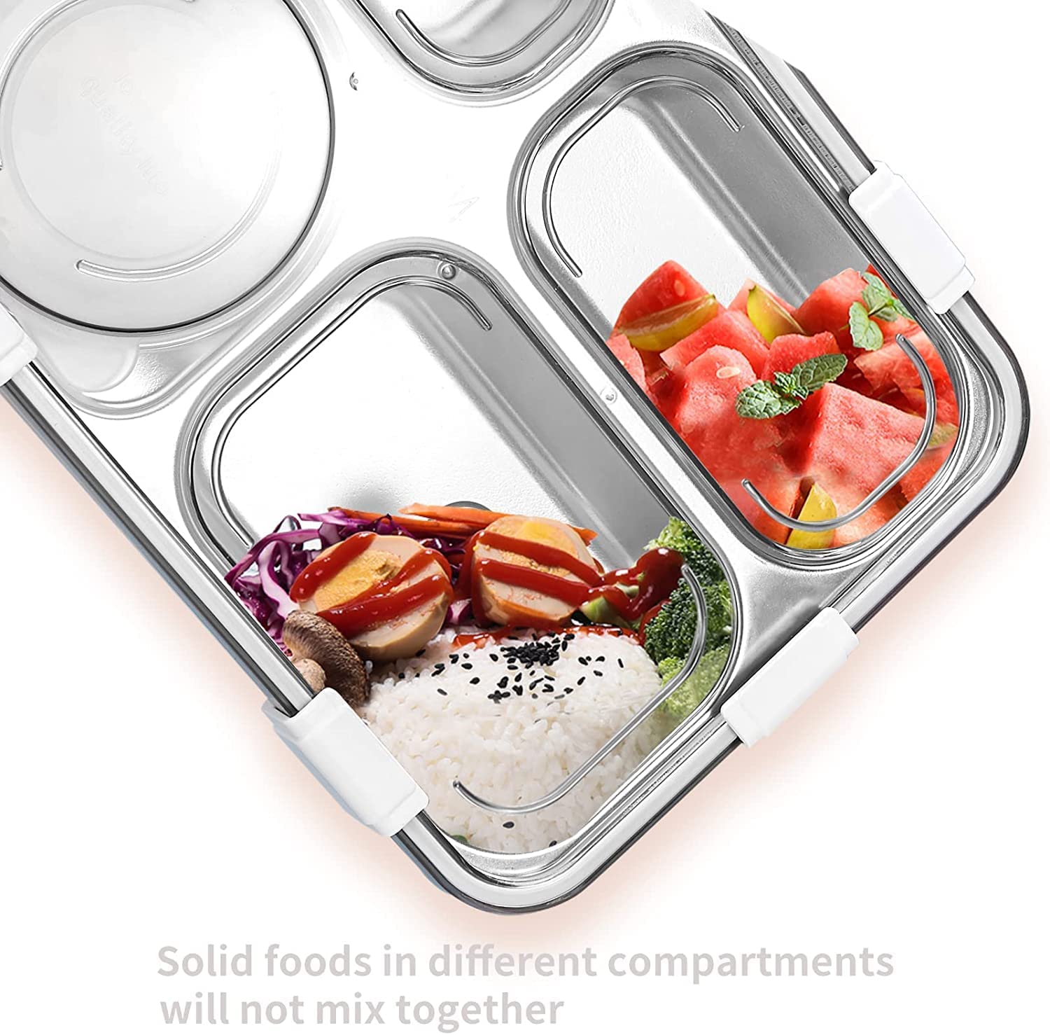 Lunch Boxes for Adults - Lunch Box for Kids with Spoon & Fork - Durable Perfect Size for On-The-Go Meal, BPA-Free (Multi Color) (4 Section) Lunch Boxes for Adults - Lunch Box for Kids with Spoon & Fork - Durable Perfect Size for On-The-Go Meal, BPA-Free (Multi Color) (4 Section)